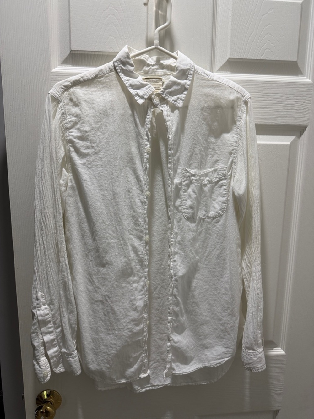 Current/Elliott White Button-Down Women's Shirt